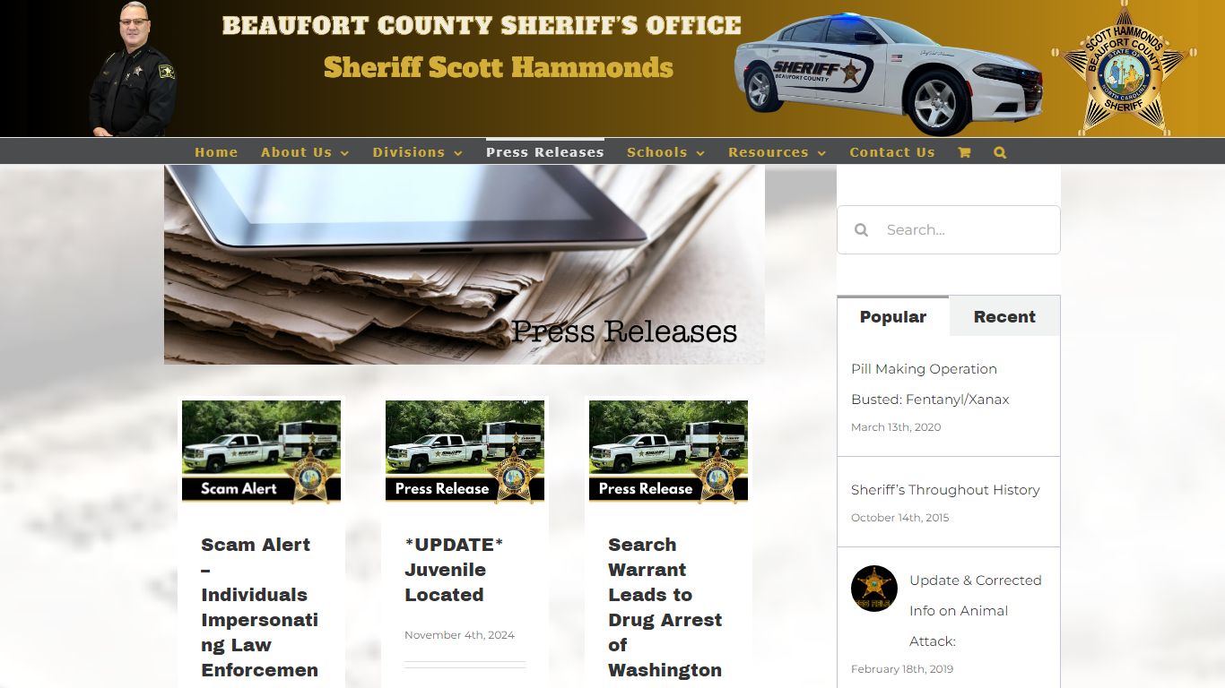 Press Releases - Beaufort County Sheriff's Office